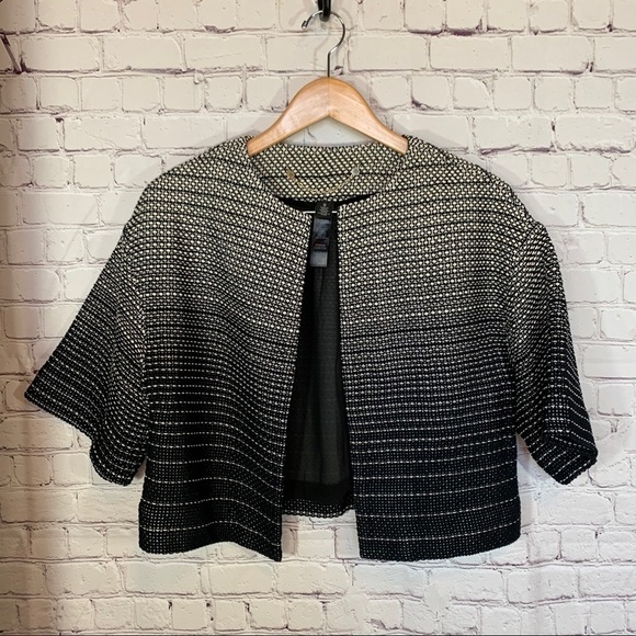 Chico’s Cotton Open Front Blazer size Small - Picture 1 of 7